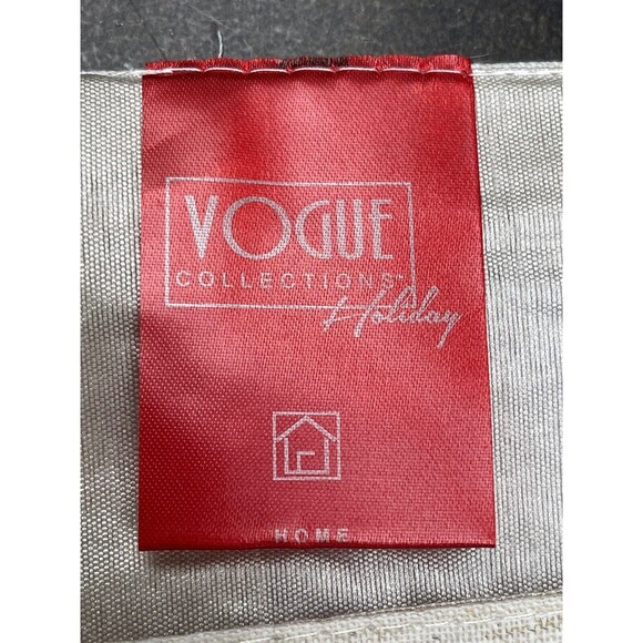 Vogue Collections Holiday Table Runner Christmas Holly Scrolls 67"X14" NWOT - Picture 5 of 7